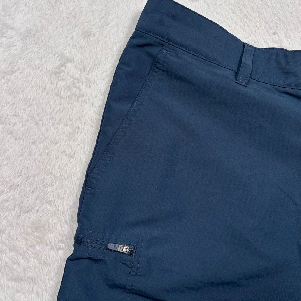 Adidas Golf Shorts Men 34 Navy Blue Performance Flat Front Cargo Pocket ADVR0882